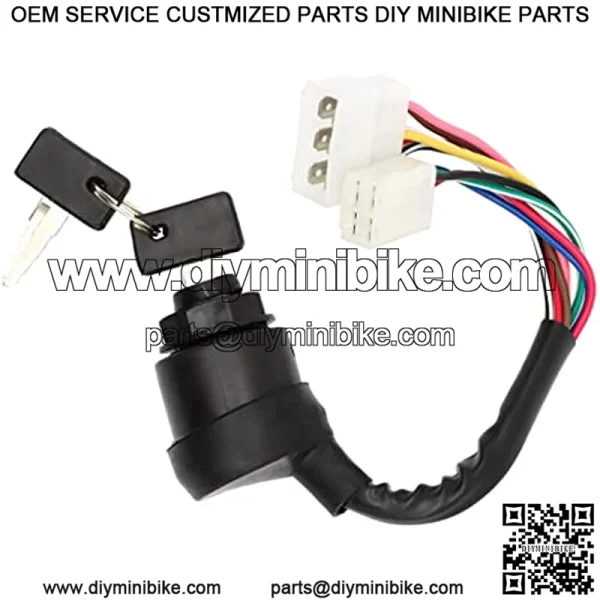 J10-82508-20 Ignition Switch with Keys Compatible with Gas 2 Cycle Golf Cart G1 Models 1979-1989 Replace J17-82508-20 - Image 2