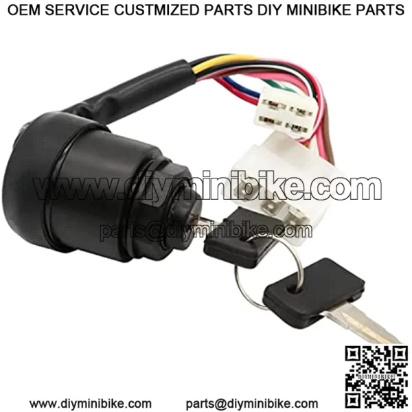 J10-82508-20 Ignition Switch with Keys Compatible with Gas 2 Cycle Golf Cart G1 Models 1979-1989 Replace J17-82508-20 - Image 3