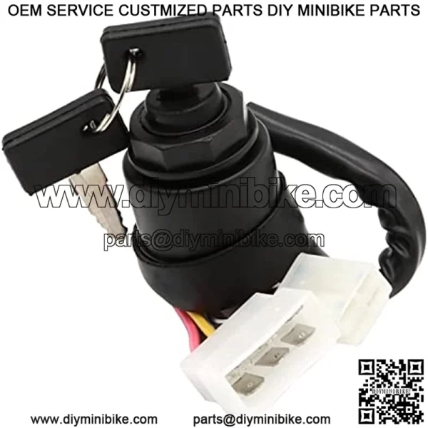 J10-82508-20 Ignition Switch with Keys Compatible with Gas 2 Cycle Golf Cart G1 Models 1979-1989 Replace J17-82508-20 - Image 4