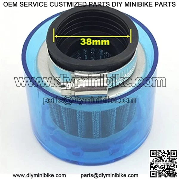 2pc 38mm 39mm 40mm Air Filter Cleaner Splash Proof Plastic Cover fits Motorcycle ATV Scooter Quad Go Kart Moped Pit Dirt Bike 50cc 90cc 110cc 125cc 140cc 150cc GY6 PZ22 PZ25 PZ26 PZ27 - Image 2