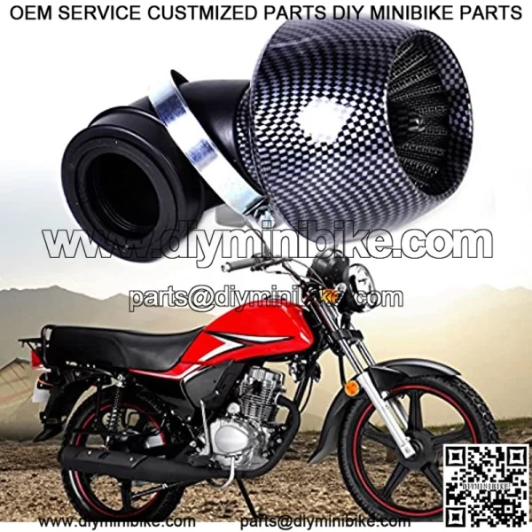 35mm 42mm 48mm 90 Degree Air Filter Cleaner for 150cc & 250cc Scooter Moped ATV Extreme TaoTao Roketa SunL JetMoto Kazuma Pit Bike Dirt Bikes & Go Karts