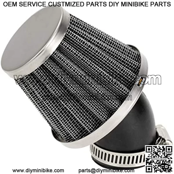 35mm Go Kart Bent Rubber Tube Air Filter Cleaner for NST SunL Kazuma Baja 50cc 70cc Coolster 110cc 125cc Atv Xr50 Crf50 CRF80F XR50R Dirt Pit Bike Scooter