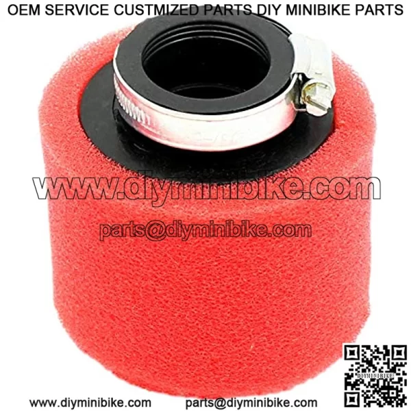 Universal 35mm Red Double Foam Pod Performance Air Filter Cleaner for 50cc 70cc 90cc 110cc 125cc Motorcycle ATV Quad Scooter Go Kart Moped Pit Dirt Racing Super Pocket Bike Yamaha Suzuki - Image 2