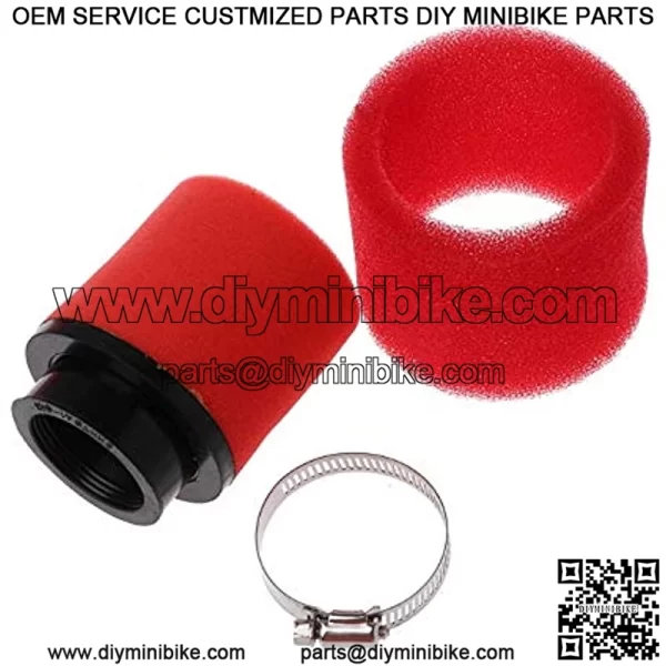 38mm Air Filter Sponge Foam Cleaner for Dirt Pit Bike ATV CRF KLX Motorcycle (red) - Image 2