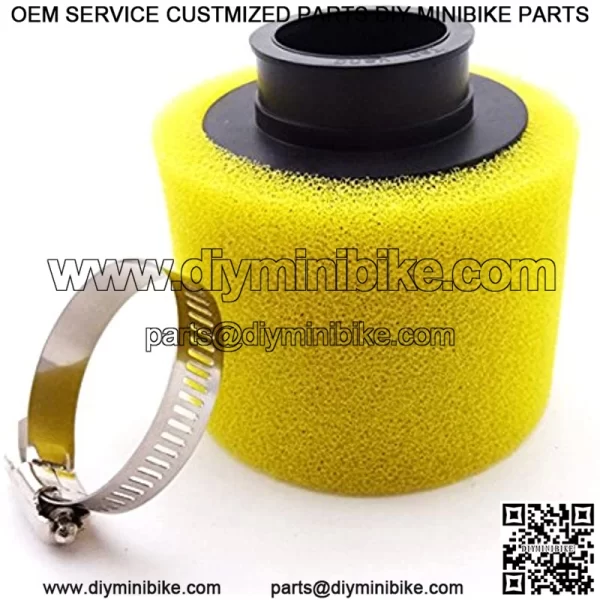 Yellow Foam 38mm Air Filter Cleaner For 110cc 125cc Motorcycle Pit Monkey Dirt Bike Go Kart Scooter Moped ATV Quad 4 Wheeler - Image 3