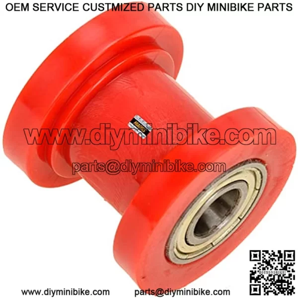 8mm ID Chain Roller Tensioner Guide Wheel for Chinese Dirt bike Pit Bike Motocycle ct200u Baja Warrior Doodle Bug Mini Bike Red - Image 2