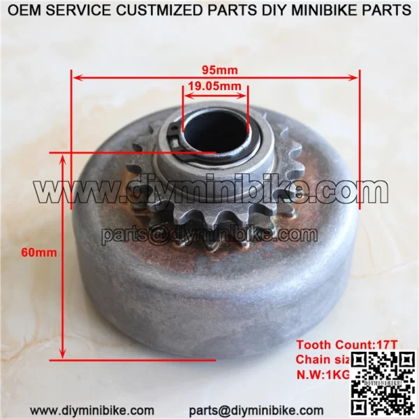 GE clutch 17T 3/4" #35 - Image 3