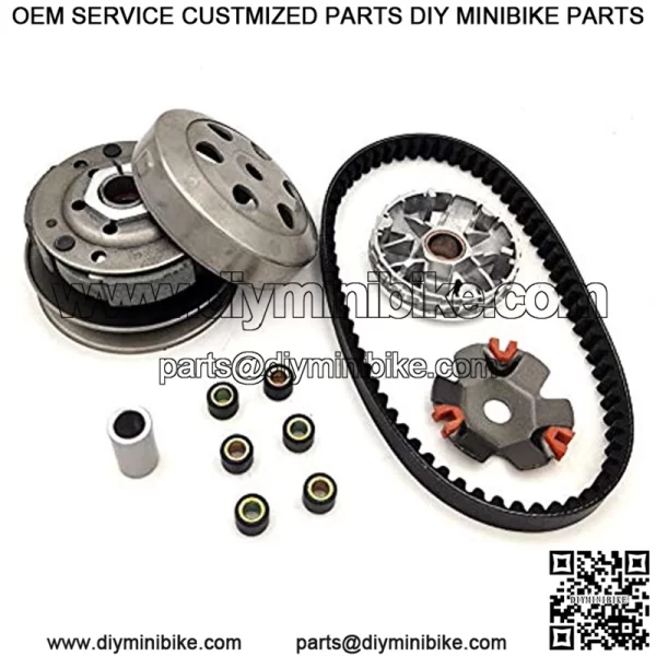 High PerformanceClutch Assembly Set Fit GY6 50cc scooter 139QMB Engine Go Kart ATV Quad Moped