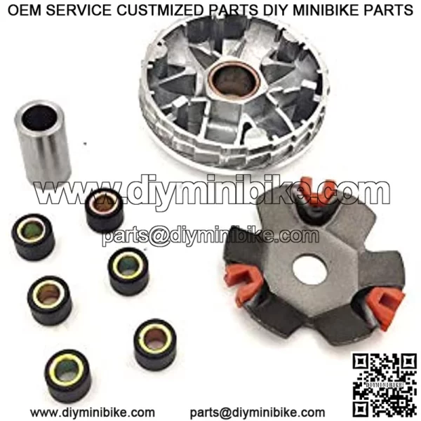 High PerformanceClutch Assembly Set Fit GY6 50cc scooter 139QMB Engine Go Kart ATV Quad Moped - Image 2