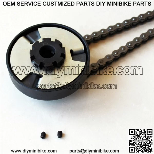 25 mm bore centrifugal clutch for go kart mini bike with 14 tooth sprocket with 428 chain - Image 2