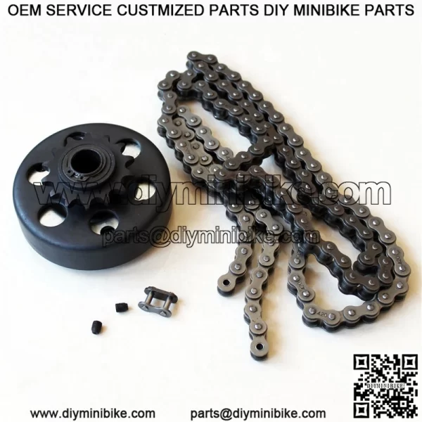 25 mm bore centrifugal clutch for go kart mini bike with 14 tooth sprocket with 428 chain - Image 4