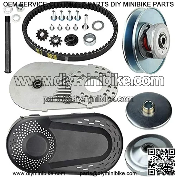 212CC Torque Converter 6.5 HP 3/4" Go Kart Mini Bike Comet Clutch 10T 40/41 and 12T 35 Chain Predator Driver Pulley Replacement Set - 30 Series - Image 2