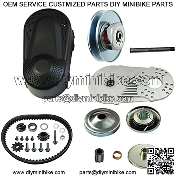 212CC Torque Converter Kit Go Kart 30 Series 6.5 HP 3/4" Go Kart Mini Bike Comet Clutch 10T 40/41/420 & 12T 35 Chain Predator Driver Pulley Replacement Set