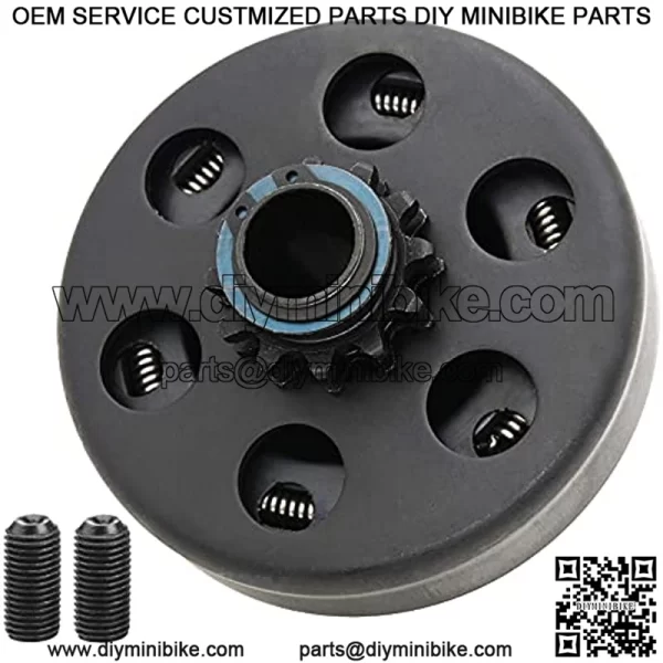 Go Kart Clutch 34 Bore Mini Bike Clutch 34 Bore 12 Tooth for 35 Chain Up to 8HP Compatible with Predator 212 CC Mini Bike Fun Kart Honda GX160 GX200 GX140 GX120 GC160 GC190