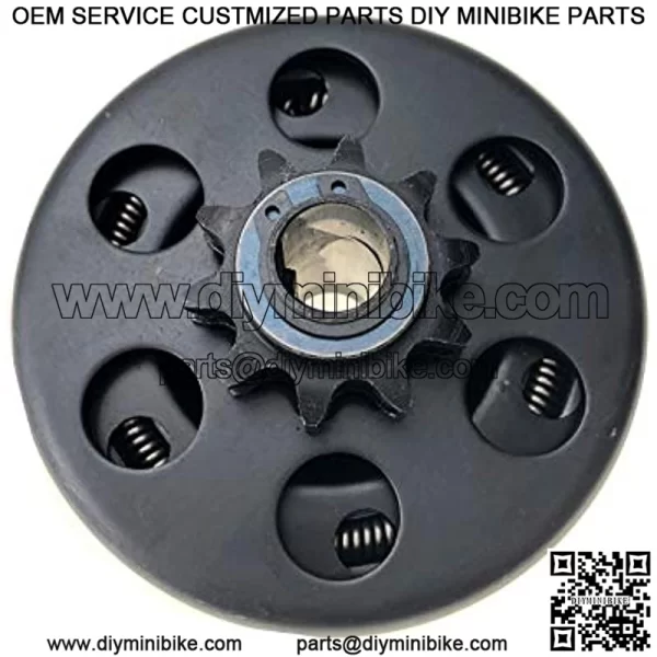 Centrifugal Clutch 5/8" Shaft and 10 Tooth Fit for #40/41/420 Chain Sprocket for Go-Karts Mini Bike Lawnmower Engine 6.5HP