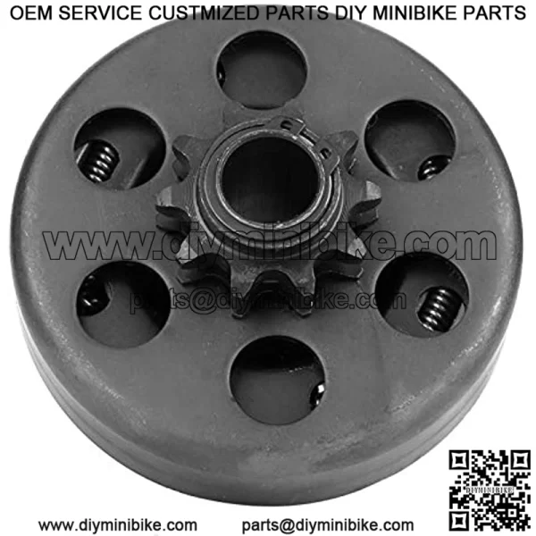 Engine Clutch, 19mm Bore 10T Engine Centrifugal Clutch 3/4" 40/41/420 Chain Fit for Go Kart ATV Mini-Bike