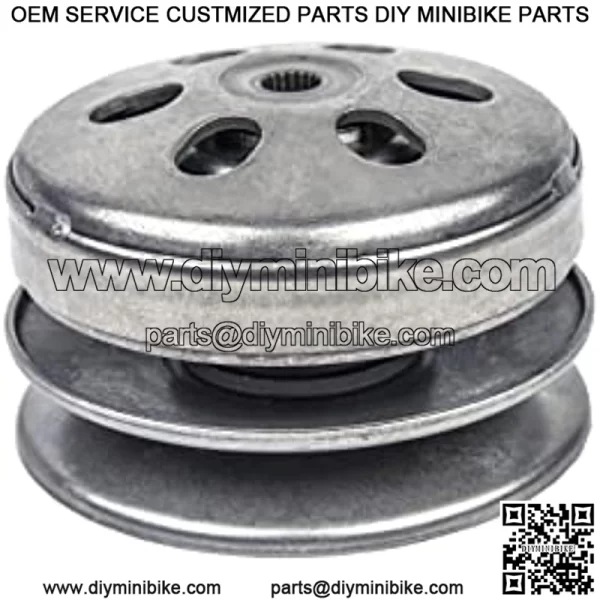 Complete Clutch Assembly with Driver Pulley & Clutch Bell for GY6 125cc & 150cc GY6 Scooters, ATV's & Go Karts