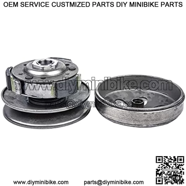 Complete Clutch Assembly with Driver Pulley & Clutch Bell for GY6 125cc & 150cc GY6 Scooters, ATV's & Go Karts - Image 4