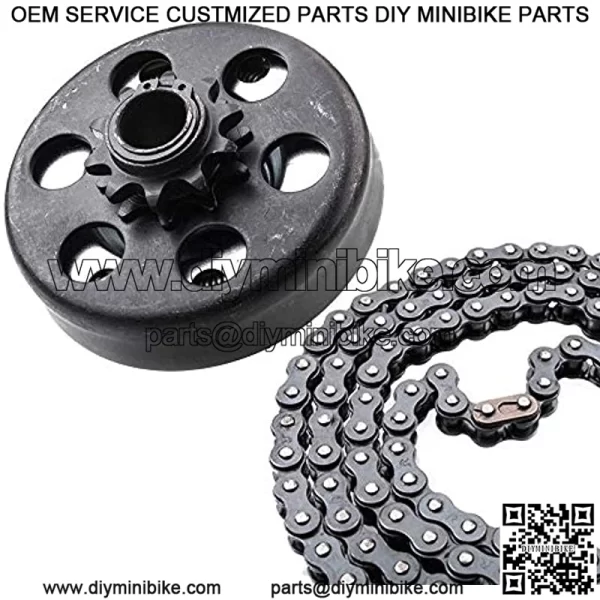 Minibike Go Kart Clutch 3/4" Bore 10 Tooth with #40/41/420 Chain