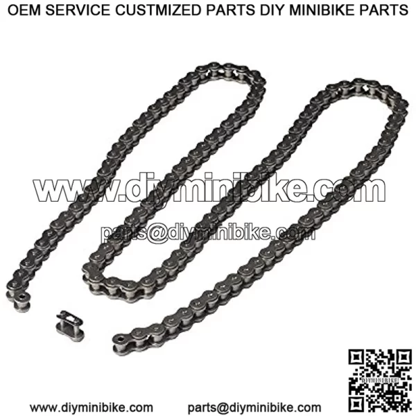 3/4" Clutch Assembly, Chain Sprocket, #420 Open Loop Chain Set for Go-Karts & Mini Bikes - Image 4