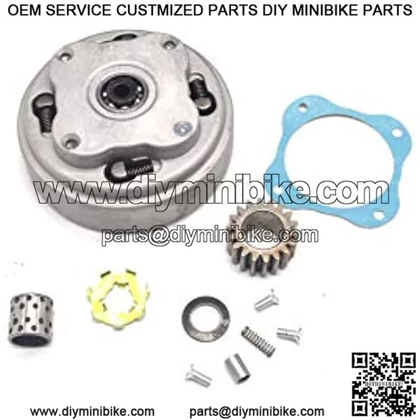 17 Teeth Clutch Assembly Semi Automatic for 50cc 70cc 90cc 110cc 125cc ATV Go Kart Dirt Bike