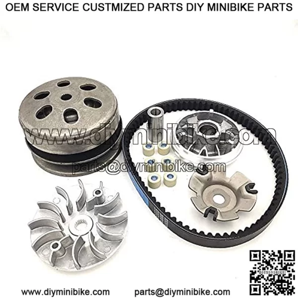 Clutch Assembly Set Fit GY6 150cc scooter 152QMI 157QMJ Engine taotao Go Kart ATV Quad 743 belt