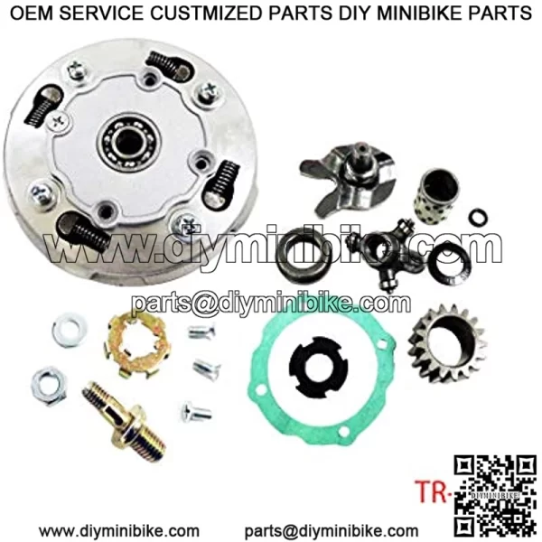 18T Teeth Semi Automatic Clutch Assembly with Accessories for 50cc 70cc 90cc 110cc 125cc 135cc ATV Quad Go Kart Dirt Bike Taotao SUNL Roketa Kazuma JCL NST