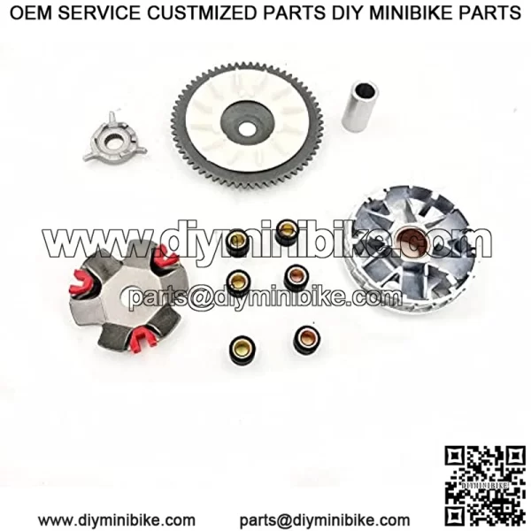 High Performance Clutch Assembly Set Fit GY6 50cc scooter 139QMB Engine Go Kart ATV Quad Moped - Image 2