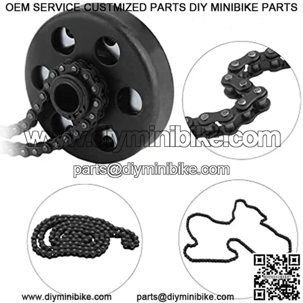 Clutch Assembly 3/4" Bore 4ft 35 Chain 12T Centrifugal Clutch for Go Kart, Minibike, ATV - Image 2