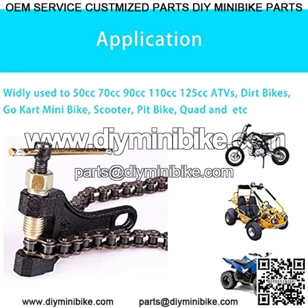 Chain Breaker #420-530 for Dirt Pit Bike ATV Quad Go Kart Scooter Motorcycle Bicycle Chain Break # 420 428 520 525 528 530 - Image 2