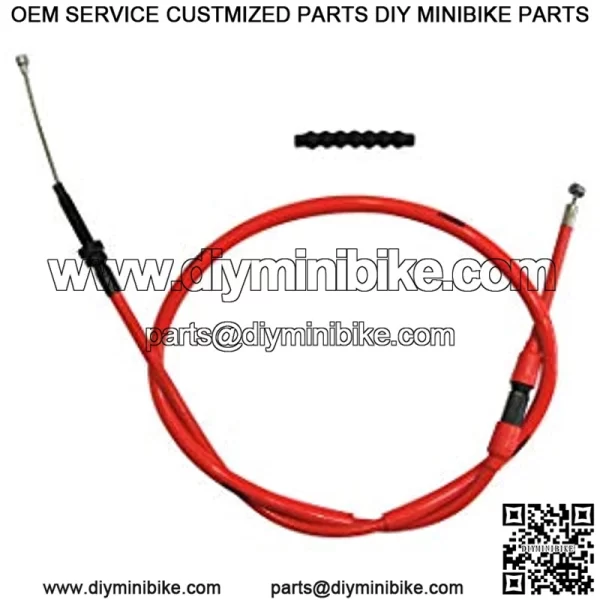 Replacement Clutch Cable with Adjuster Dirt Bike Clutch Cable Motorcycle Clutch Cable 110 For NC engine 110CC 125CC 200CC 250CC Mini Bike Pit Bike MotorCross (red)