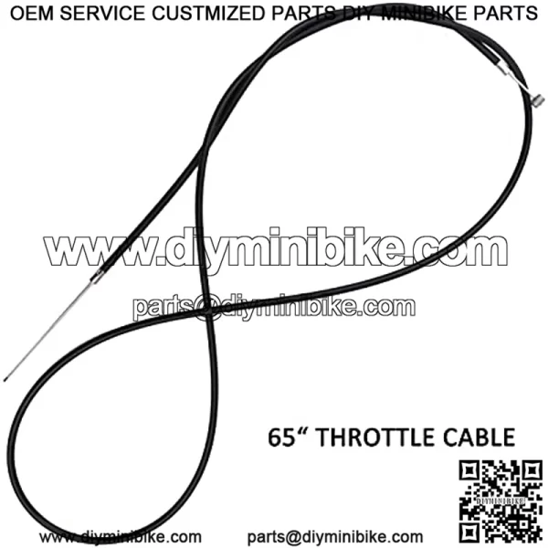 60" Universal Throttle Cable Replacement for Go Kart Cart Go-Cart Minibike Mini Bike ATV Cycle - Image 2