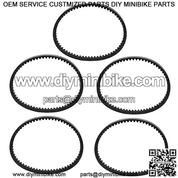 5 Pack 669-18-30 GY6 Drive Belt 49cc 50cc Compatible with ROKETA Baja Tank JMSTAR TAOTAO JONWAY Scooter Moped ATV