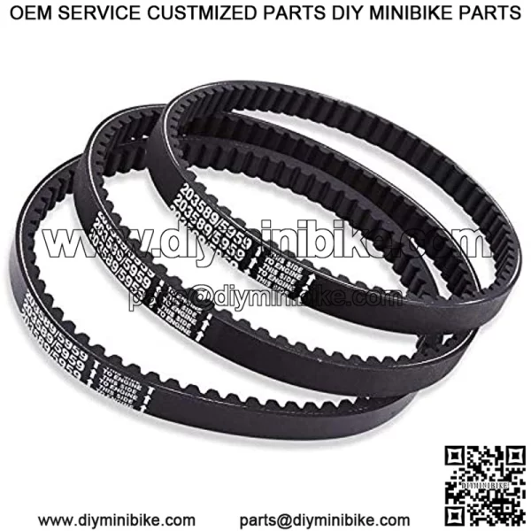 30 Series Torque Converter Go Kart Drive Belt Replaces For Manco 5959 / Comet 203589, 3 Packs