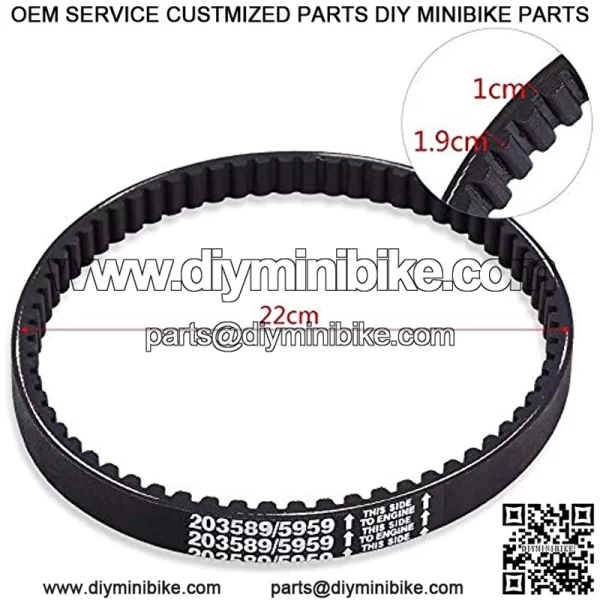 30 Series Torque Converter Go Kart Drive Belt Replaces For Manco 5959 / Comet 203589, 3 Packs - Image 3