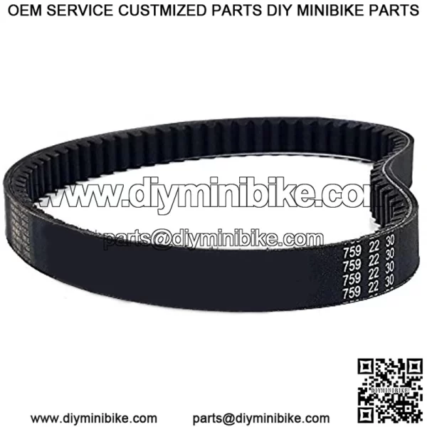 V-Belt CVT Variable Drive Belt Standard 759 22 30 Fits Yamaha Riva 125 '95-'00 and Yamaha YJ125 Vino '04-'05