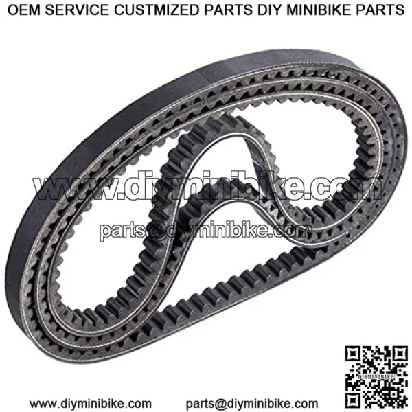 3 Pcs Go Kart Drive Belt 725,Drive Belt Clutch Replacement for Hammerhead 80T TrailMaster Mid XRX Mud Head Go Kart 6.5Engine 30 Series(Go-Karts 9.110.018-9.100.018-725) - Image 3