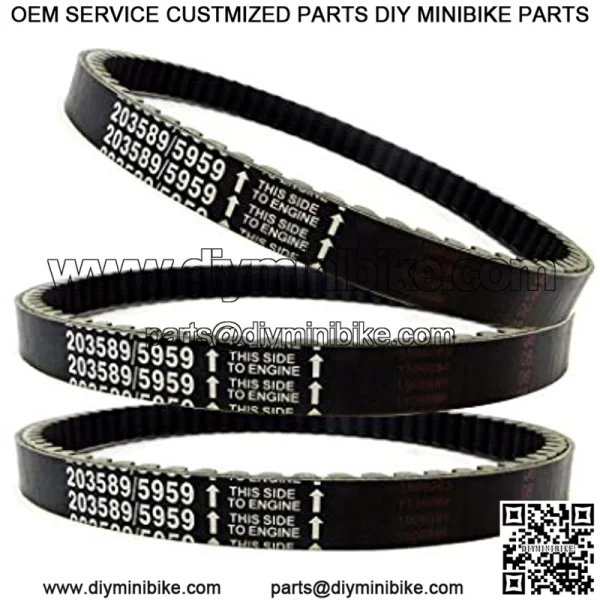 3pcs 30 Series Go Kart Drive Belt Replaces Manco 5959 / Comet 203589