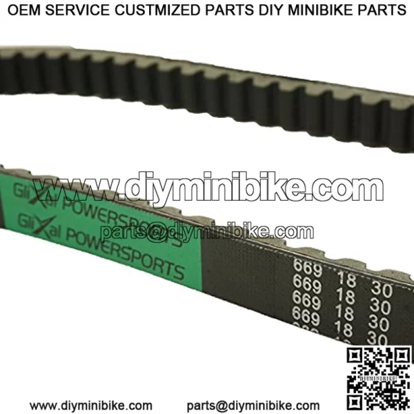 Glixal ATKS-032 139QMB Reinforced 669-18-30 Racing CVT Drive Belt GY6 49cc 50cc ROKETA Baja Tank JMSTAR TAOTAO JONWAY Scooter Moped ATV - Image 2