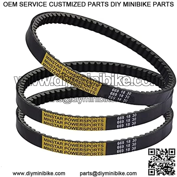 139QMB 1P39QMB Kevlar Drive Belt Replace NO.669-18-30 Compatible With GY6 49cc 50cc?? Roketa Baja Tank Jmstar Taotao Jonway Vespa Chinese Scooter Moped ATV. (3)