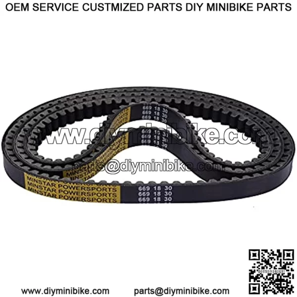 139QMB 1P39QMB Kevlar Drive Belt Replace NO.669-18-30 Compatible With GY6 49cc 50cc?? Roketa Baja Tank Jmstar Taotao Jonway Vespa Chinese Scooter Moped ATV. (3) - Image 2