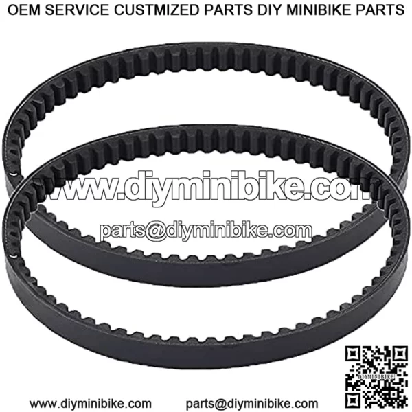 2pcs 729 17.7 30 Racing Drive Belt Compatible with 4-stroke 49CC 50CC 80CC GY6 139QMB Moped Scooter Motorcycle ATV GO KART 729-17.7-30