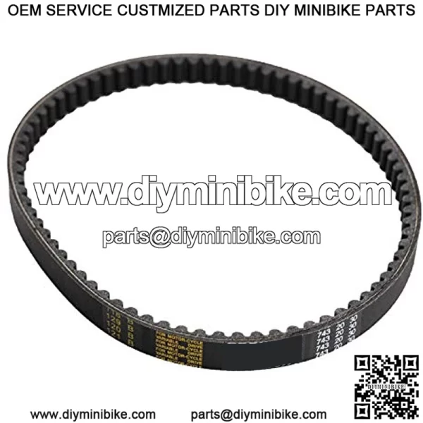 Drive Belt Compatible with GY6 125cc 150cc 52QMI 157QMJ Engine Scooter Moped ATV Go Kart 743 20 30 (Pack of 1) - Image 2