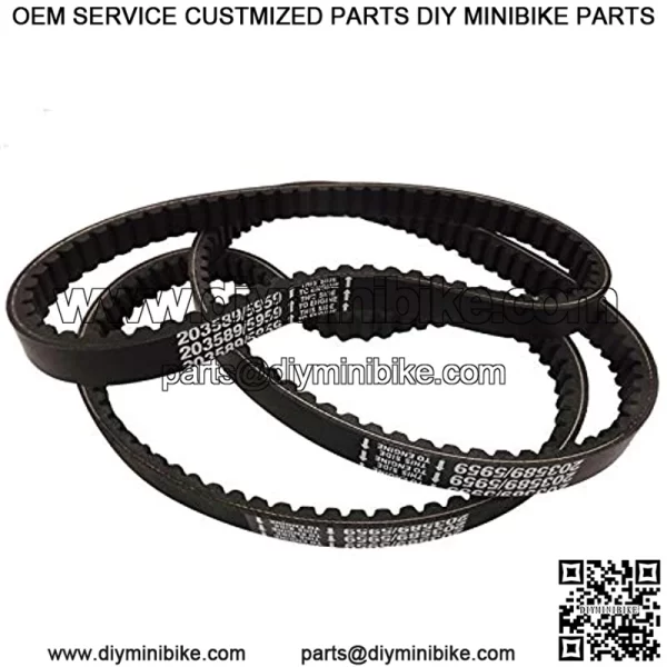 3 Pack 203589/5959 Go Kart Drive Belt 30 Series Replacement for Manco 5959 Comet 203589