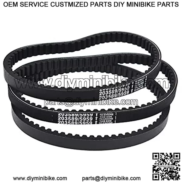 3 Pack 203589/5959 Go Kart Drive Belt 30 Series Replacement for Manco 5959 Comet 203589 - Image 2