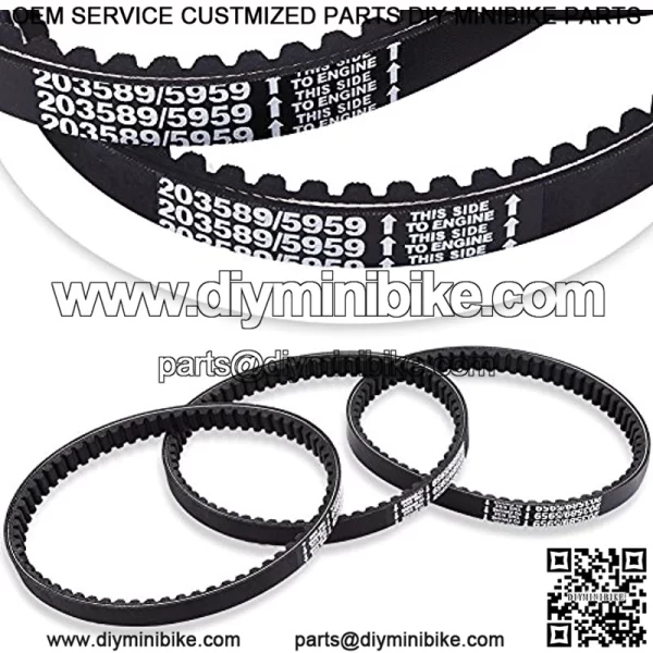 Go Kart Drive Belt for Replaces Manco 5959 Comet 203589 3 x 30 Series - Image 3