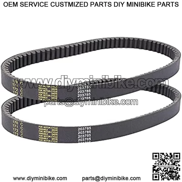 BLACKHORSE-RACING 2PCS 40 Series Torque Converter Belt GO Kart Comet 203785A Comet 203785 MANCO 12346 Belt