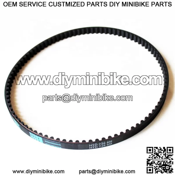 Electric Scooter HTD 728 8M Synchronous Drive Timing Belt