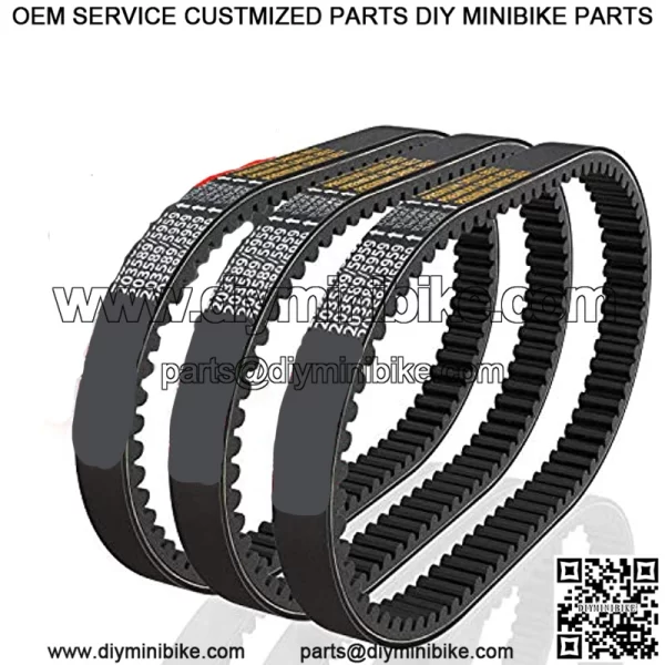 DB1-P30 30 Series Go Kart Drive Belt for Replacing Manco 5959 / Comet 203589 (Pack of 3)