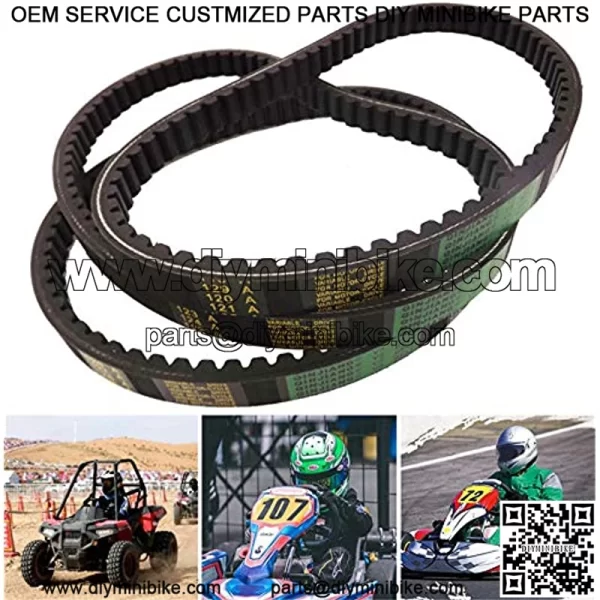 3PCS Go Kart Drive Belt 725 Replacement for 30 Series Torque Converter Set